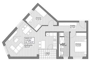 *Neuwertig* 3-Zimmer-Wohnung mit Balkon in Offenbach – 63067 Ledermuseum, Offenbach am Main – Vorschaubild 10