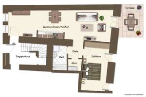 Vermietete 2-Zimmer-Wohnung mit Innenhofterrasse in bester Regensburger Altstadtlage – Die vollständige Adresse der Immobilie erhältst du vom Anbieter., 93047 Innenstadt, Regensburg – Vorschaubild 9