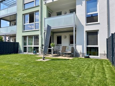Barrierearme 2-Zimmer-Erdgeschosswohnung in Illertissen mit Terrasse, Garten und Wallbox