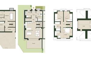 Townhouse mit, vier Ebenen u.a. mit EBK, Studio, Garten und privatem TG-Zugang inkl. 2 Stellplätzen – Hämmerlingstraße 132b, 12555 Köpenick, Berlin – Vorschaubild 2
