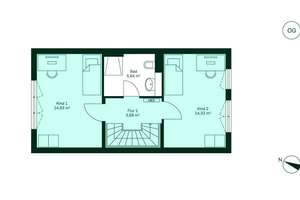 Reihenhaus im EH-55-Standard mit Terrasse, Gäste-WC und zwei PKW-Stellplätzen – Emilie-Fontane-Straße 12, 15806 Zossen – Vorschaubild 13