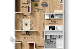 Frisch sanierte 4-Raum-Wohnung mit vielen Highlights! – Wenzel-Verner-Straße 31, 9120 Helbersdorf, Chemnitz – Vorschaubild 15