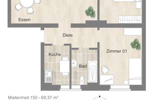 *** Charmante Altbauwohnung in Schlossnähe! *** – Flurstr. 57, 45355 Borbeck-Mitte, Essen – Vorschaubild 23