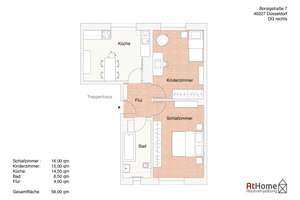 Moderne, großzügige 2-Zimmer-Dachgeschosswohnung in zentraler Lage von Düsseldorf-Oberbilk – Borsigstraße  7, 40227 Oberbilk, Düsseldorf – Vorschaubild 14