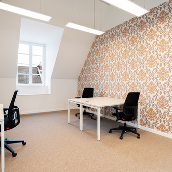 Wunderschön eingerichtete Büroräume für 1 Person in Spaces Andreas Quartier