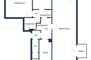 Renovierungsbedürftige & charmante 3-Zimmer-Wohnung mit 2 Balkone – 60431 Dornbusch, Frankfurt am Main – Vorschaubild 16