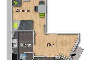 Frisch renovierte Dachgeschosswohnung in Essen-Werden – sofort bezugsfrei – Die vollständige Adresse der Immobilie erhältst du vom Anbieter., 45239 Werden, Essen – Vorschaubild 8