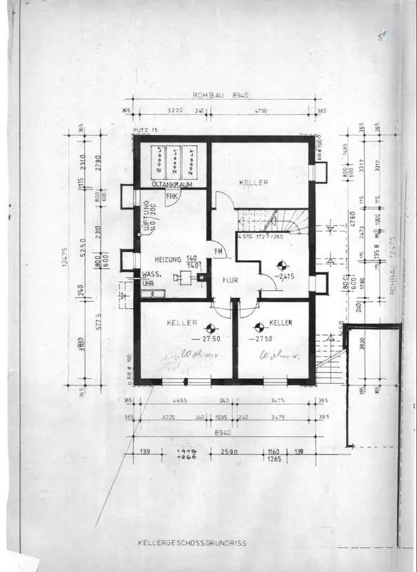 Keller grundkriss