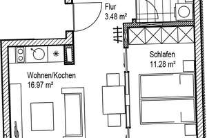 Schöne Wohnung sucht Mieter: ideale 2-Zi.-Wohnung mit EBK und Balkon – Prager Straße 14 c, 4103 Zentrum-Südost, Leipzig – Vorschaubild 6