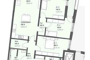 Moderne 4-Zimmer-Wohnung mit großer Terrasse in Kassel-Süd - EBK + PKW-Stellplatz möglich – Frankfurter Straße 96A, 34121 Süd, Kassel – Vorschaubild 18