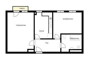 Wunderschöne 2 Zimmer-DG Wohnung mit Balkon in MD-Stadtfeld zu vermieten – Arndtstraße 32, 39108 Stadtfeld Ost, Magdeburg – Vorschaubild 3