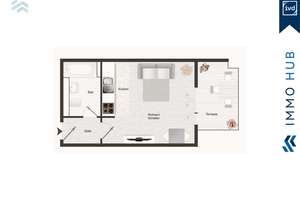 ++ Singlewohnung mit Terrasse, Stellplatz & Hobbyraum ++ – Die vollständige Adresse der Immobilie erhältst du vom Anbieter., 4288 Liebertwolkwitz, Leipzig – Vorschaubild 8