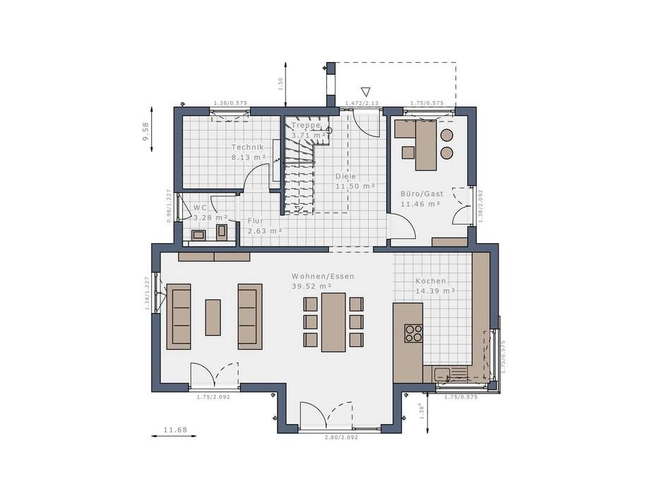 Grundriss Erdgeschoss