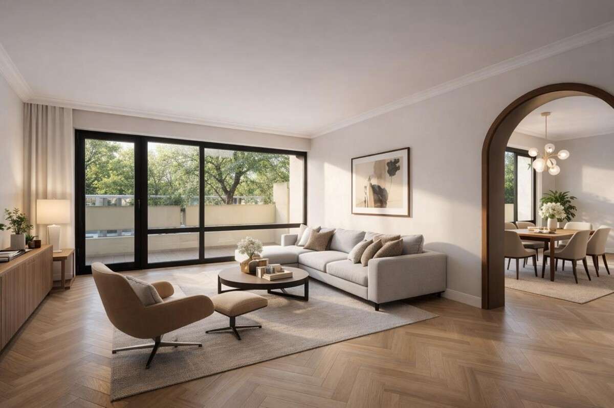 Sanierungsbedürftige 4-Zimmer-Wohnung mit 2 Balkonen, TG-Stellplatz und großem Keller, München – Bild 2