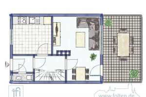 Reihenendhaus mit Terrasse und Stellplatz in Bunde – Leer (Kreis) – Vorschaubild 9