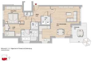 SONNTAGSBESICHTIGUNG | Großzügige 3-Zi.-Wohnung im Linde-Quartier mit Terrasse und Gartenanteil – Am Sauerstoffwerk 1, 55246 Mainz-Kostheim, Wiesbaden – Vorschaubild 6