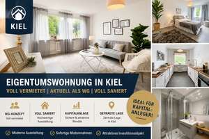 Kapitalanlage in Kiel – Voll sanierte 3-Zimmer-Wohnung mit Balkon & Stellplatz