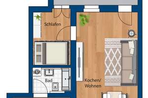 Individuelle 2-Raum-Wohnung mit Wintergarten gegenüber der Stephanuskirche, Halle Mühlwegviertel – Karl-Liebknecht-Straße 20, 6114 Giebichenstein, Halle (Saale) – Vorschaubild 7