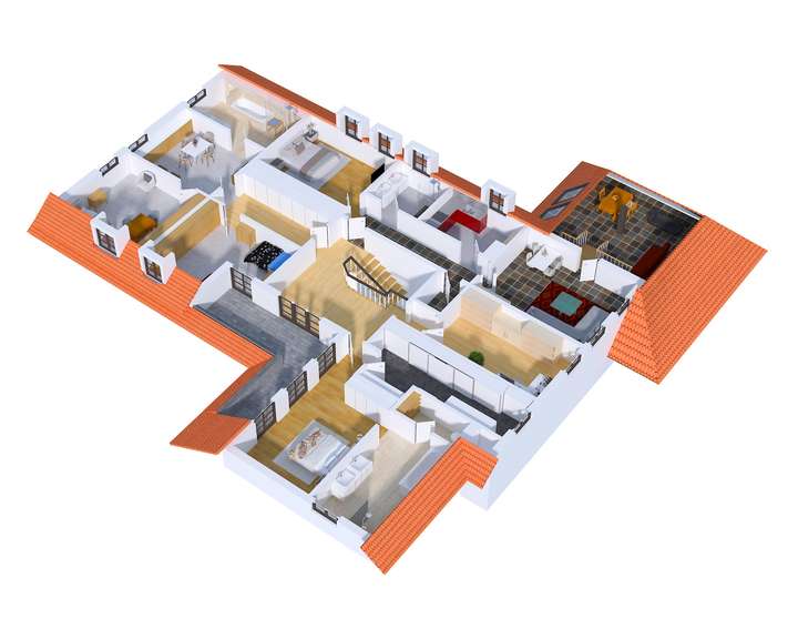 3D-Grundriss DG mit Einrich...