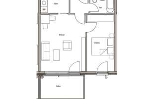 Schöne 2-Zimmer-Wohnung mit EBK und TG-Stellplatz – Hochstiftsweg 9, 81925 Oberföhring, München – Vorschaubild 2