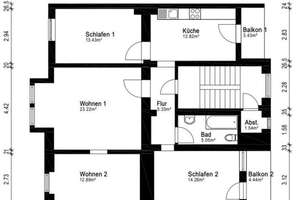 4-Zimmer-Wohnung mit 94 m2 und 2 Balkonen – Uellendahlerstr. 91, 42107 Uellendahl-Katernberg, Wuppertal – Vorschaubild 9
