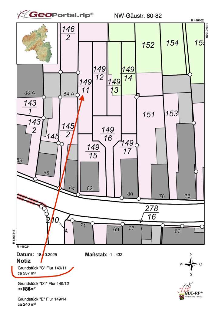 Flurstück 149:11 – Grundstüc