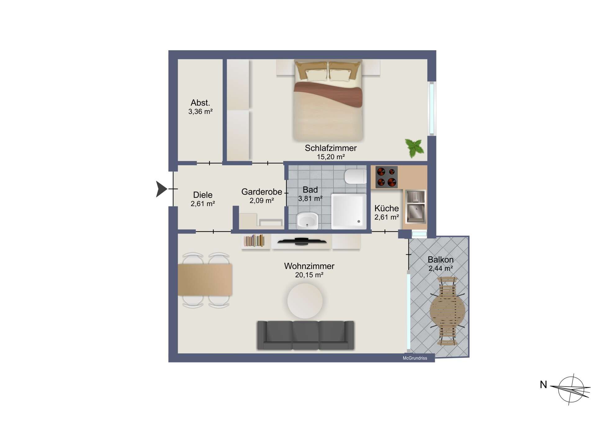 2-Zimmerwohnung in Ludwigshafen, Ludwigshafen am Rhein – Bild 2
