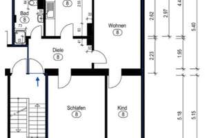Gemütliche 3-Zimmer-Wohnung in Düsseldorf – 40225 Bilk, Düsseldorf – Vorschaubild 16