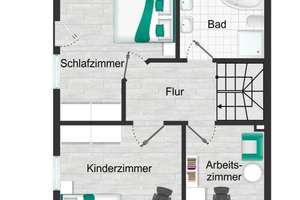 geräumige Doppelhaushälfte in Feldrandlage mit 5 Z., Kamin, 2 Bädern, Südterrasse, EBK, Carport – Die vollständige Adresse der Immobilie erhältst du vom Anbieter., 18055 Brinckmansdorf, Rostock – Vorschaubild 2