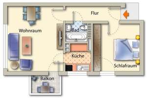 **2-Zimmer-Wohnung in München-Solln - klein, aber fein!!** – Die vollständige Adresse der Immobilie erhältst du vom Anbieter., 81477 Solln, München – Vorschaubild 12
