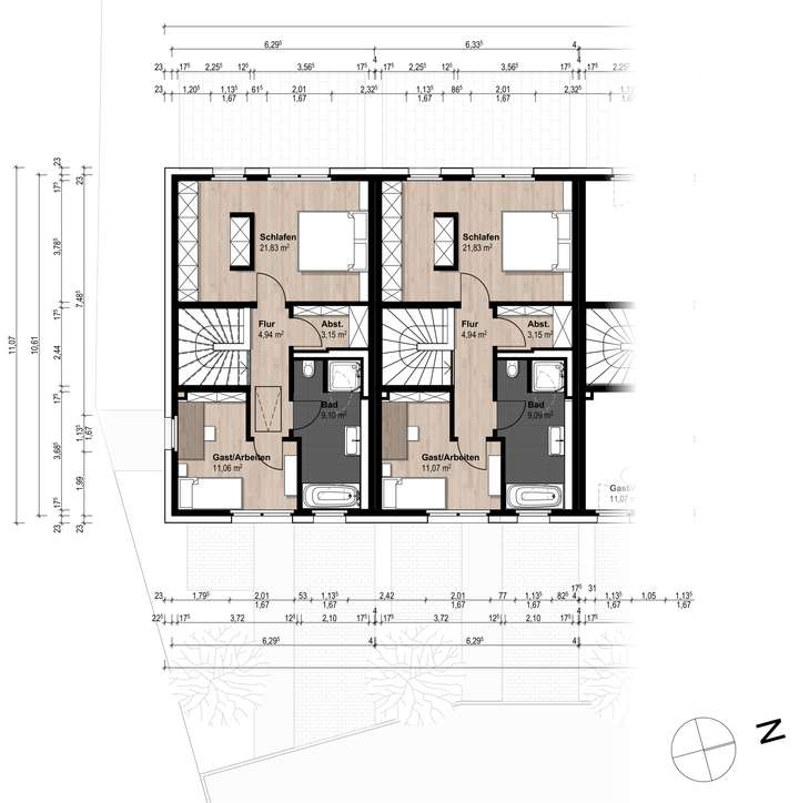 2.OG Grundrisse 2.Obergeschoss