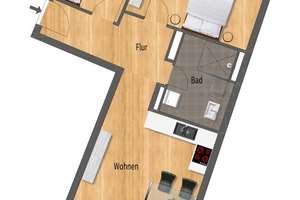 Barrierefreie 3-Zimmer-Wohnung – komfortables Wohnen im Alter + 1 Monat mietfrei – Durlacher Straße 60, 75172 Weststadt, Pforzheim – Vorschaubild 12