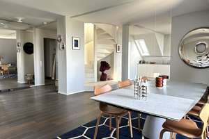 Unvergleichlich geschmackvolle Penthouse-Maisonette mit Aufzug und Kurhausblick