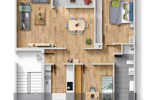 Urdenbach: Einziehen & Wohlfühlen: Hochwertige 3-Zimmer-Wohnung mit Balkon ins Grüne – Die vollständige Adresse der Immobilie erhältst du vom Anbieter., 40593 Benrath, Düsseldorf – Vorschaubild 31