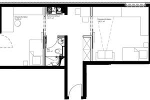 Stilvolle, neuwertige, helle 2 Zimmer WG Wohnung - (voll)möbliert – Universitätsstraße 3, 93051 Galgenberg, Regensburg – Vorschaubild 19