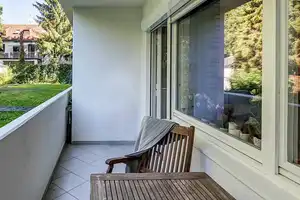 TOP LAGE Schwabing - Sehr ruhiges und voll möbliertes 1-Zimmer Appartement mit Blick ins Grüne  – Leopoldstraße 169a, 80804 München – Vorschaubild 13