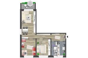 NEU sanierte 3-Raum-Wohnung mit Dusche und Balkon – C.-v.-Ossietzky-Str. 166b, 9127 Gablenz, Chemnitz – Vorschaubild 5