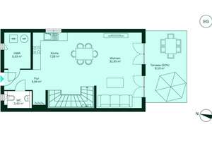 Doppelhaushälfte inkl. Grundstück mit Südterrasse – Von-Fullen-Strasse 37, 4463 Großpösna – Vorschaubild 11