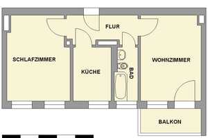 Für Sonnenanbeter - 2-Raum-Wohnung mit Balkon – Uferstr. 32, 9126 Chemnitz – Vorschaubild 5