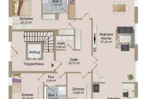 Großzügige 5-Zimmer-Wohnung im Zweitbezug mit zwei Terrassen – barrierefrei – Die vollständige Adresse der Immobilie erhältst du vom Anbieter., 22549 Osdorf, Hamburg – Vorschaubild 10