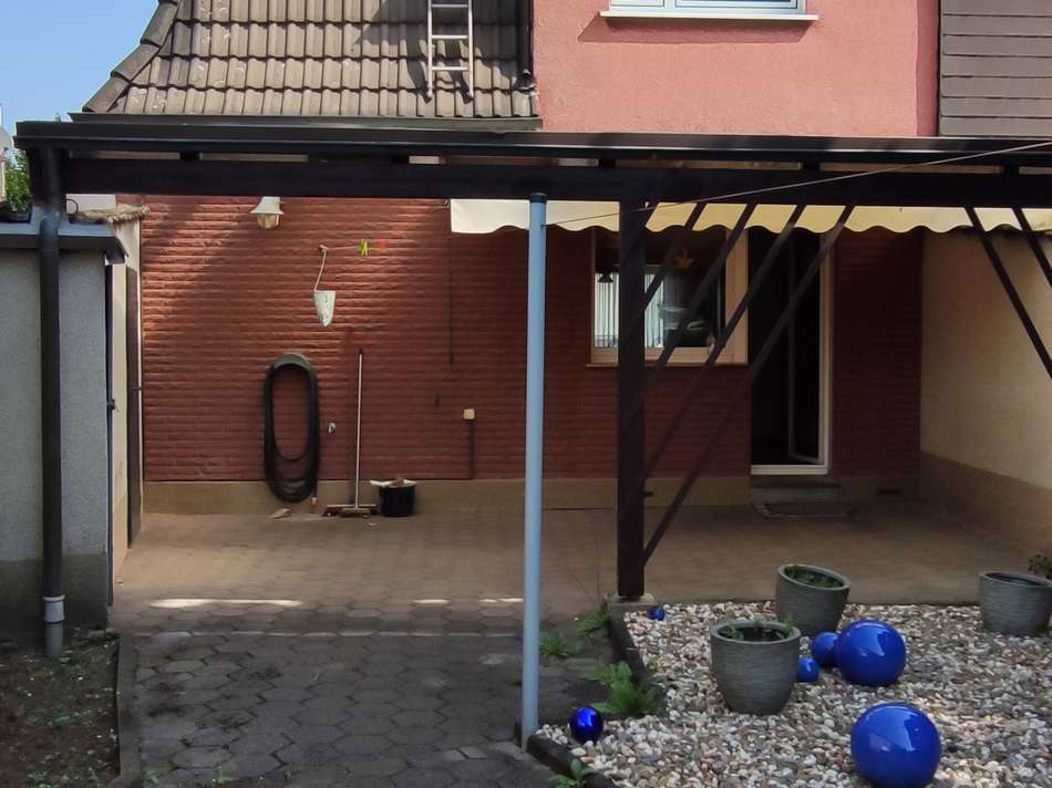 Rückansicht des Hauses