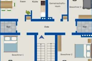 Pflege-WG sucht Mitbewohner/in – Zimmer in EG-Wohnung, Lütgendortmund – Die vollständige Adresse der Immobilie erhältst du vom Anbieter., 44388 Lütgendortmund (Ortsteil), Dortmund – Vorschaubild 8