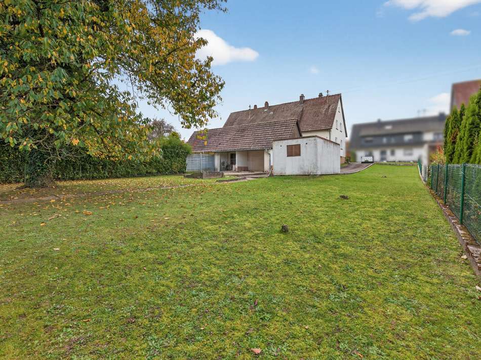 Rückansicht Grundstück