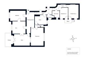 Exklusive Altbauwohnung am Rüdesheimer Platz mit Südterrasse – Die vollständige Adresse der Immobilie erhältst du vom Anbieter., 14197 Wilmersdorf, Berlin – Vorschaubild 11