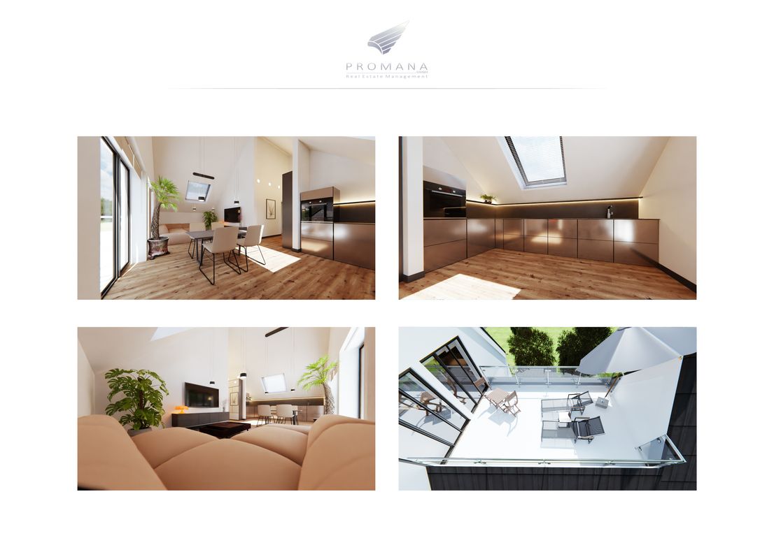 Wohnen/Küche/Dachterrasse