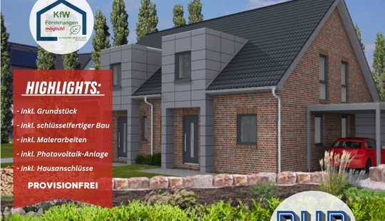 Bild von Vor den Toren Oldenburgs: Neubau - Doppelhaushälfte - bezugsfertig