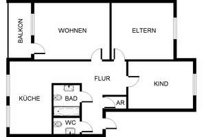 Stop! Großzügige 3,5-Zimmer-Wohnung (WBS) – Butzstr. 16, 44359 Nette, Dortmund – Vorschaubild 2