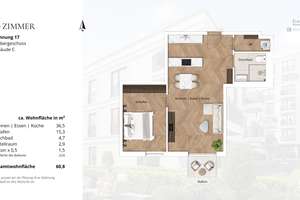 Ruhige Neubauwohnung mit Balkon im Kö-Karree - nur 80m von der Königsallee entfernt – Talstraße 11, 40217 Friedrichstadt, Düsseldorf – Vorschaubild 4