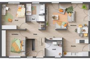 Der Bungalow für jedes Alter – modern und vielseitig – Die vollständige Adresse der Immobilie erhältst du vom Anbieter., 75389 Neuweiler – Vorschaubild 4