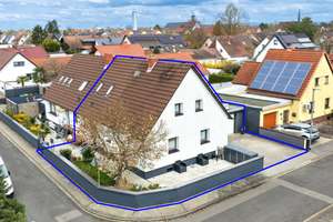 Attraktive, helle Doppelhaushälfte mit schönem Vorgarten und vielseitigen Nutzungsmöglichkeiten – Die vollständige Adresse der Immobilie erhältst du vom Anbieter., 68307 Schönau, Mannheim – Vorschaubild 1